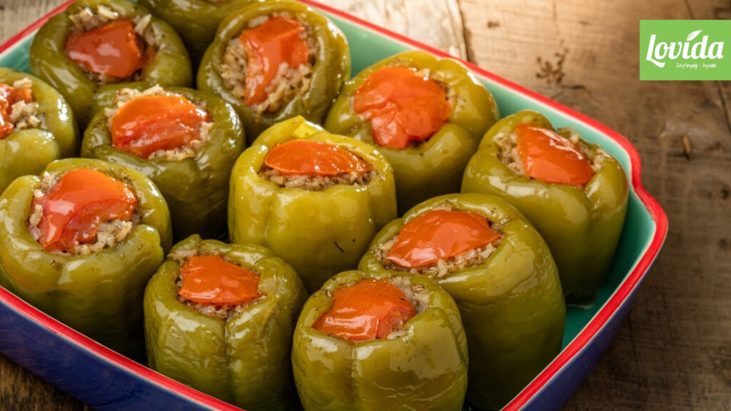 zeytinyagli biber dolmasi tarifi